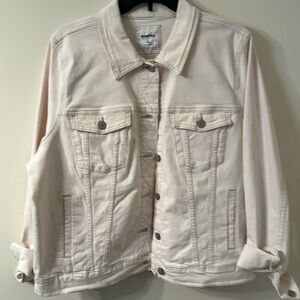 Sonoma Cream Color Jean Jacket